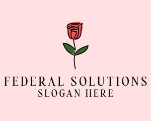 Rose Flower Garden logo design