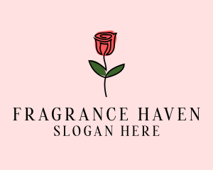 Rose Flower Garden logo design