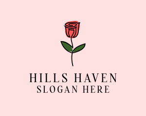 Rose Flower Garden logo design