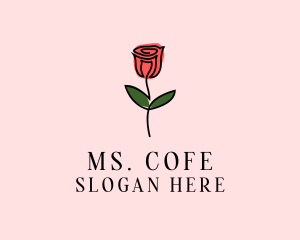 Rose Flower Garden logo design