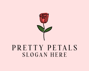 Rose Flower Garden logo design