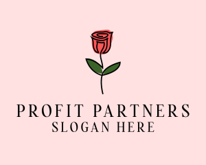 Rose Flower Garden logo design