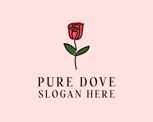 Rose Flower Garden logo design