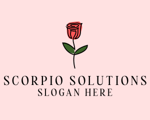 Rose Flower Garden logo design