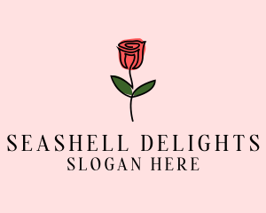 Rose Flower Garden logo design