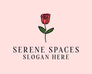 Rose Flower Garden logo design