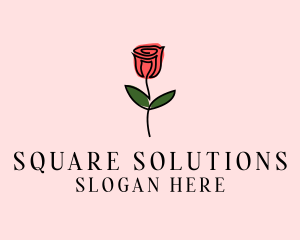 Rose Flower Garden logo design