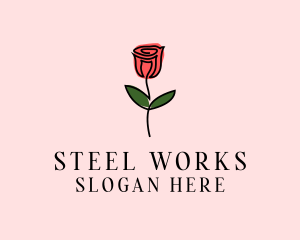 Rose Flower Garden logo design