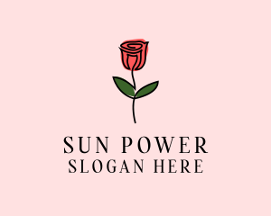 Rose Flower Garden logo design