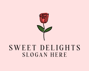 Rose Flower Garden logo design