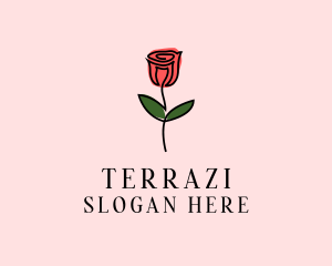 Rose Flower Garden logo design