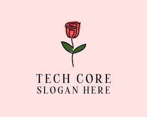 Rose Flower Garden logo design