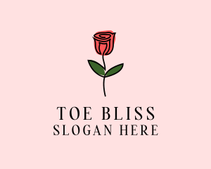 Rose Flower Garden logo design