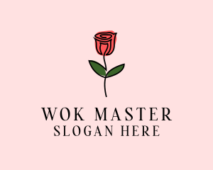 Rose Flower Garden logo design