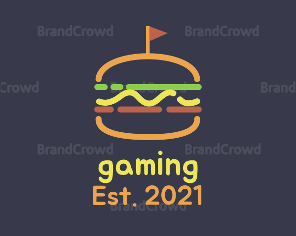 Hamburger Sandwich Diner Logo