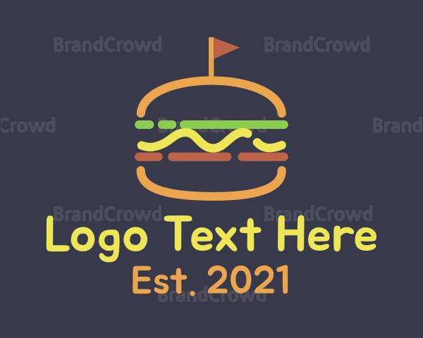 Hamburger Sandwich Diner Logo