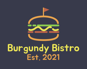 Hamburger Sandwich Diner logo design