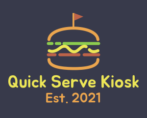 Kiosk - Hamburger Sandwich Diner logo design