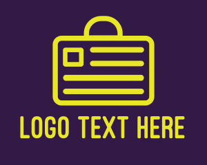 Yellow Document Suitcase Logo