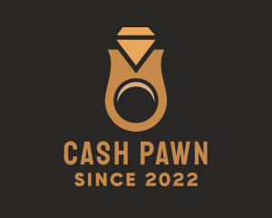 Pawn - Expensive Diamond Ring Jewelry logo design