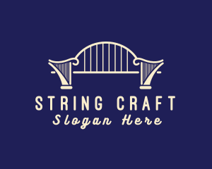 Elegant Harp Bridge logo design