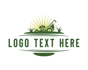 Grass - Farm Field Mower logo design