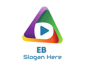 Multicolor Media Player Logo