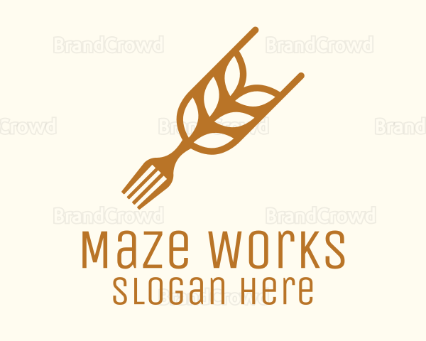 Rice Grain Fork Logo