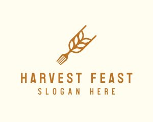 Rice Grain Fork logo design