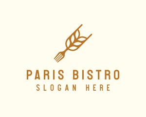 Rice Grain Fork logo design