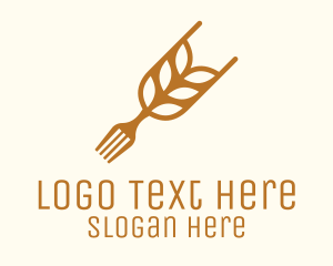 Silverware - Rice Grain Fork logo design