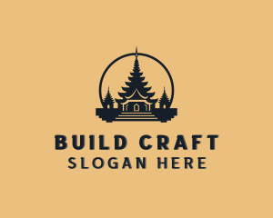 Asian Temple Architecture logo design