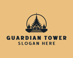 Asian Temple Architecture logo design