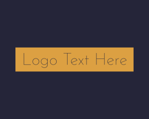 Simple Minimalist Label Logo