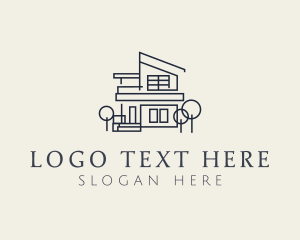 Architecture - Modern House Real Estate logo design