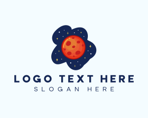 Cosmic - Planet Mars Astronomy logo design