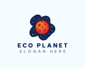 Planet Mars Astronomy logo design