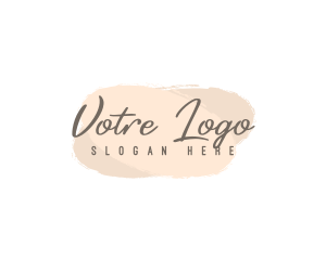 Watercolor - Elegant Beauty Cosmetics logo design