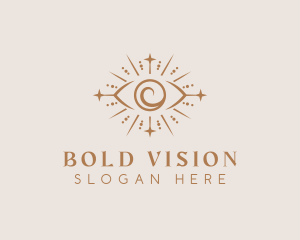 Boho Eye Mystical Healing logo design