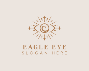 Boho Eye Mystical Healing logo design