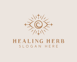 Boho Eye Mystical Healing logo design