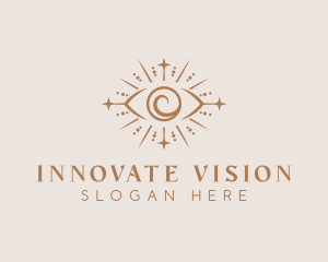 Boho Eye Mystical Healing logo design