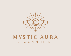 Boho Eye Mystical Healing logo design