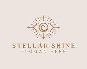 Boho Eye Mystical Healing logo design