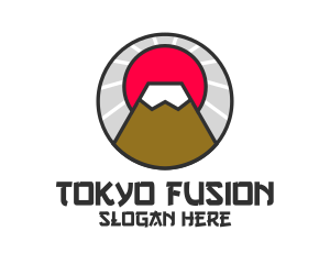 Tokyo - Asian Mountain Sunrise logo design