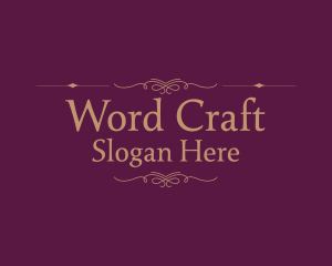 Word - Premium Ornate Decoration logo design