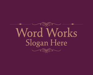 Word - Premium Ornate Decoration logo design