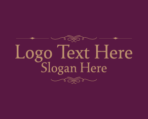 Word - Classic Ornate Wordmark logo design