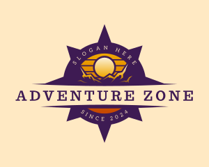 Mountain Compass Adventure logo design