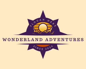 Mountain Compass Adventure logo design